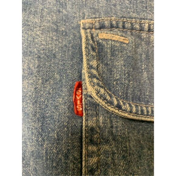 Vintage Levi's Denim Button Down Top - Picture 3 of 7